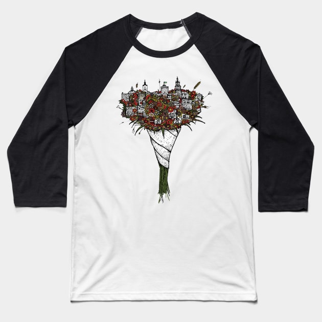 Bouquet Baseball T-Shirt by Gudaiurii